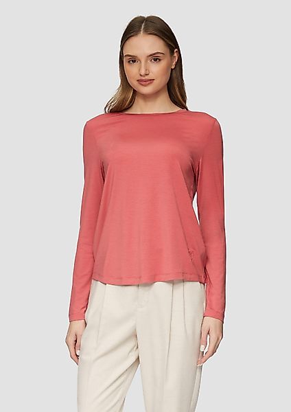 s.Oliver Langarmshirt T-Shirt Longsleeve aus Lyocellmix günstig online kaufen