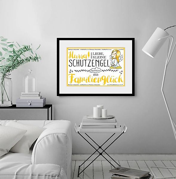 queence Bild »Familie«, Engel-Himmel-Stern-Sterne-Schriftzug-Sprüche & Text günstig online kaufen