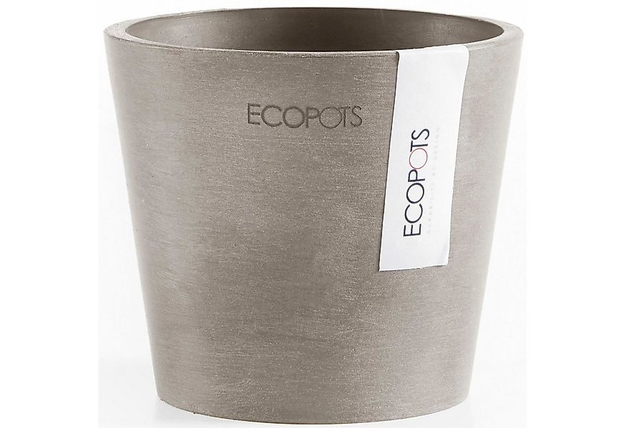ECOPOTS Blumentopf Amsterdam Mini 10,5 Taupe, für den Innenbereich günstig online kaufen