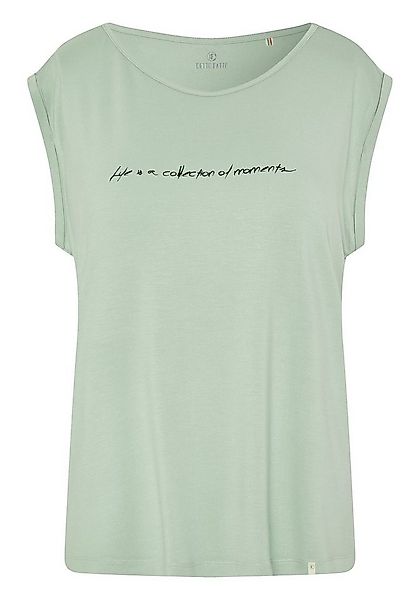 Detto Fatto Print-Shirt mit zartem Schriftzug günstig online kaufen