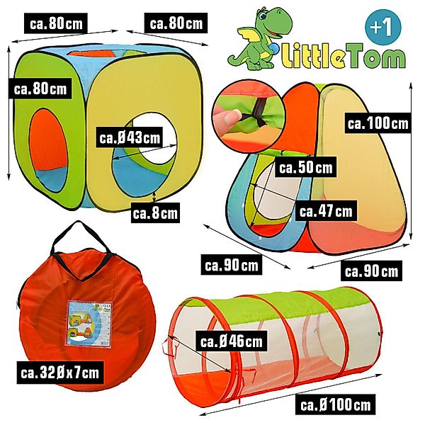LittleTom Spielzelt mit 200 Bällen - günstig online kaufen