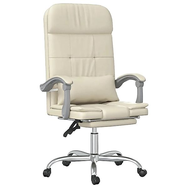 vidaXL Bürostuhl mit Massagefunktion Creme Kunstleder 349710 günstig online kaufen