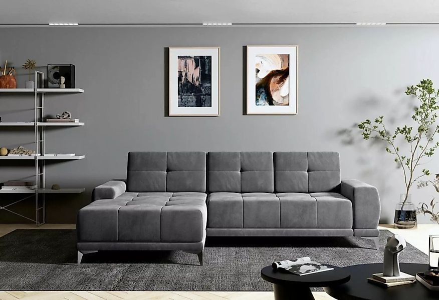 JVmoebel Ecksofa, Ecksofa Sofa Couch Polster Leder Eck Sofas Garnitur Desig günstig online kaufen