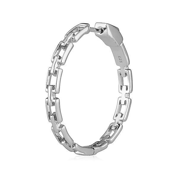 NKlaus Klappcreolen Einzel 925 Silber 30mm günstig online kaufen