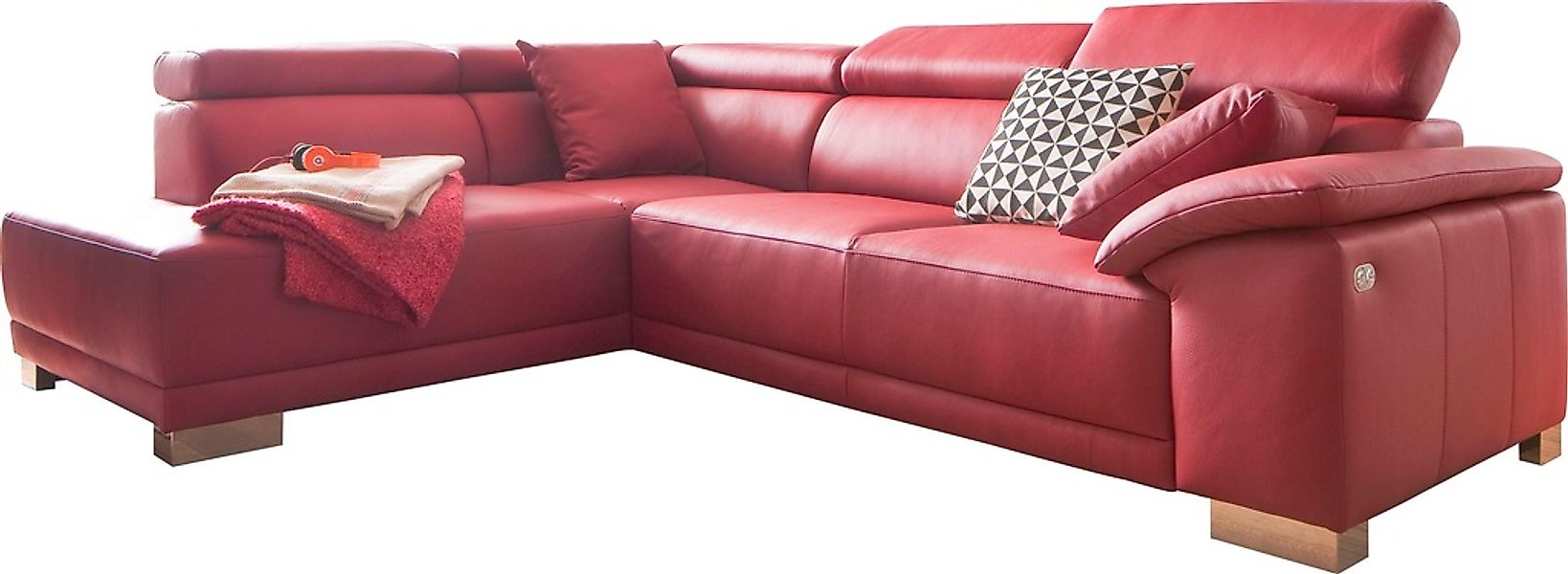 3C Candy Ecksofa "Menorca modern und bequem, OTTOs Choice, L-Form" Kopfteil günstig online kaufen