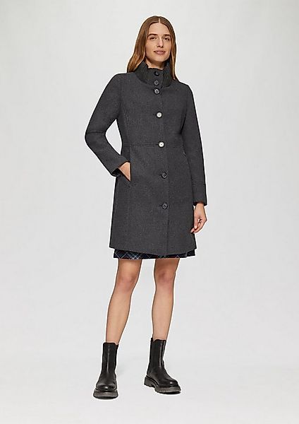 s.Oliver Funktionsmantel Outdoor-Mantel Twillmantel mit Strick-Stehkragen u günstig online kaufen