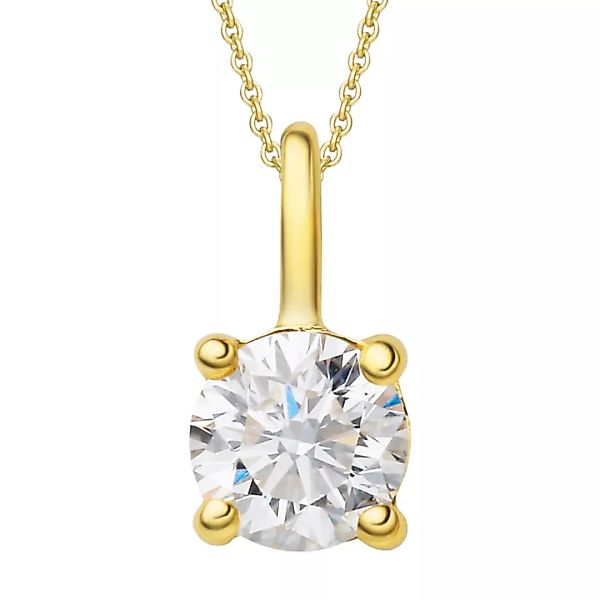 ONE ELEMENT Kettenanhänger "0.25 ct Diamant Brillant Anhänger aus 750 Gelbg günstig online kaufen