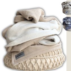 Wohndecke flauschige Kuscheldecke, wärmende Couchdecke aus günstig online kaufen