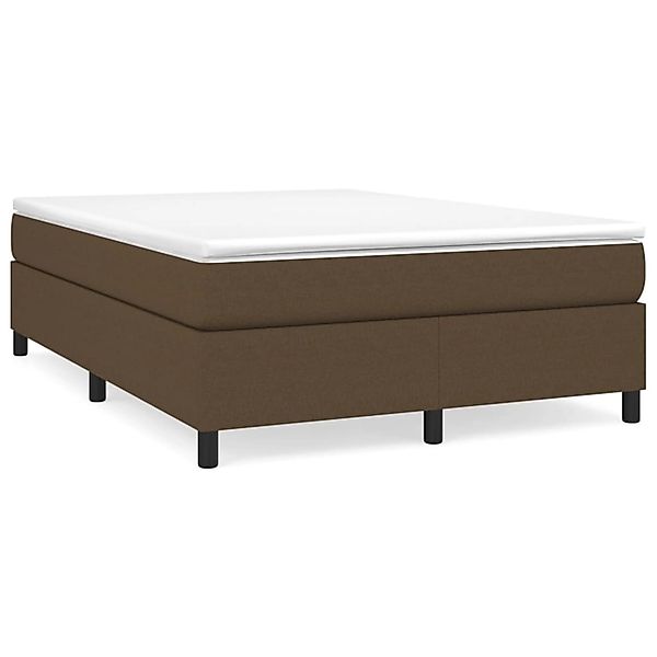 vidaXL Boxspringbett Dunkelbraun 140x200 cm Stoff1368445 günstig online kaufen