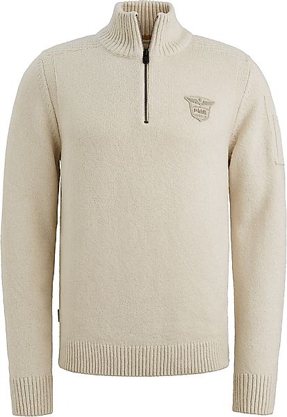 PME Legend Half Zip Sweater Ecru - Größe 3XL günstig online kaufen