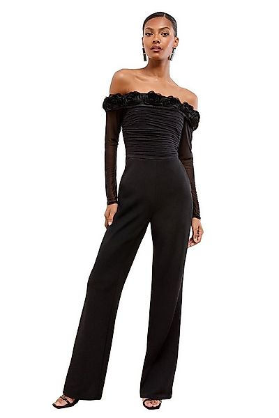 LIPSY Jumpsuit Lipsy Bardot-Jumpsuit mit Mesh, Regular (1-tlg) günstig online kaufen