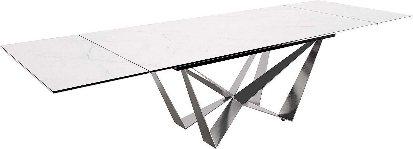 DELIFE Esstisch Edge, Keramik Laminam®Statuarietto Weiß günstig online kaufen