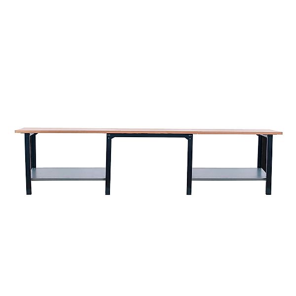 PROREGAL Werkbank BUFFALO WOOD HxBxT 86,5x300x75cm Traglast 1000kg Anthrazi günstig online kaufen
