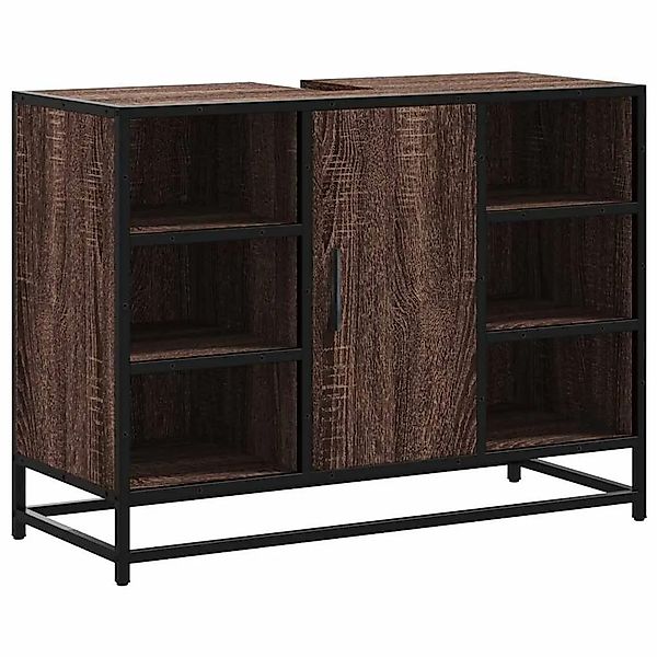 vidaXL Waschbeckenunterschrank Braun Eichen-Optik 80x33x60 cm 849293 günstig online kaufen