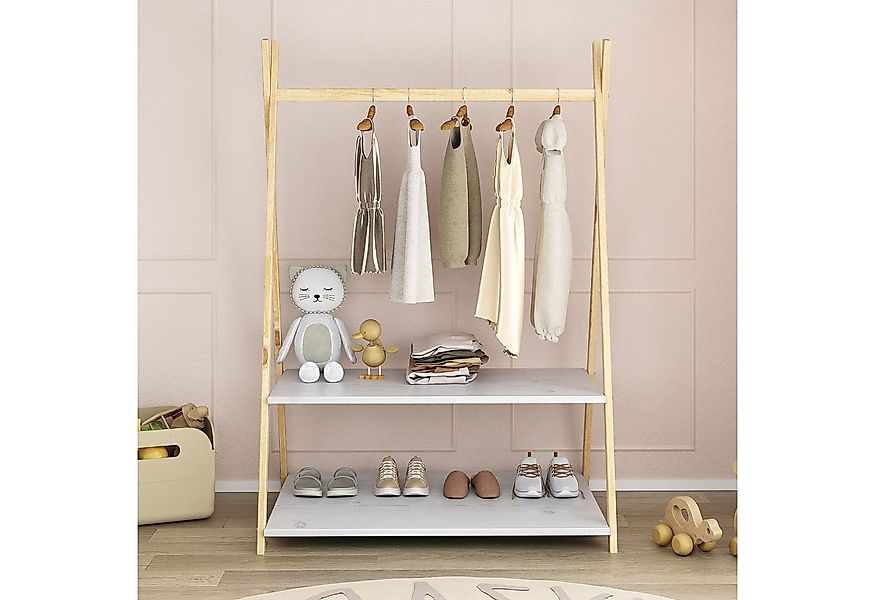IDIMEX Kinderkleiderschrank DANILO Kindergarderobe freistehend Ablage günstig online kaufen