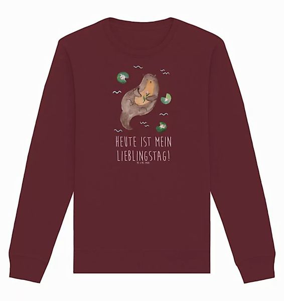 Mr. & Mrs. Panda Longpullover Größe L Otter Seerose - Burgundy - Geschenk, günstig online kaufen