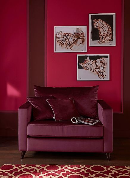 Home affaire Loveseat "Renesse", lose Kissen, Keder an Sitzkissen günstig online kaufen