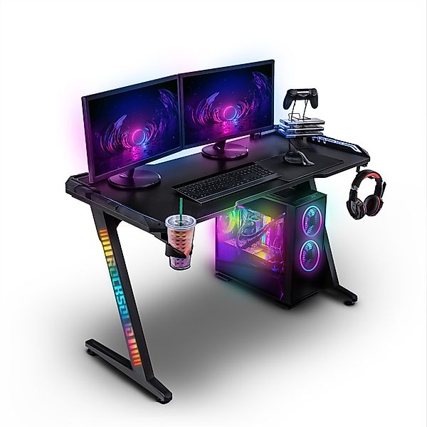 ELITE Gaming Gamingtisch Rocksolid Gamer Schreibtisch günstig online kaufen