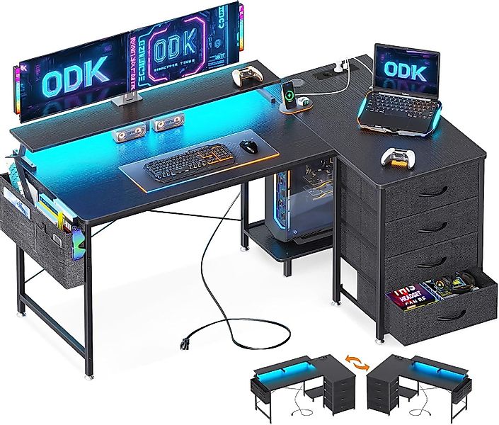 ODK Eckschreibtisch ODK Eckschreibtisch mit 4 günstig online kaufen