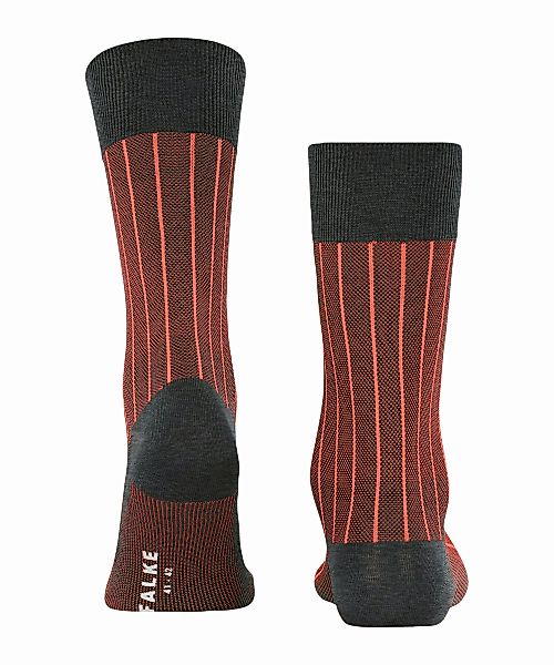 FALKE Oxford Neon Herren Socken, 41-42, Grau, Rippe, Baumwolle, 13096-30990 günstig online kaufen