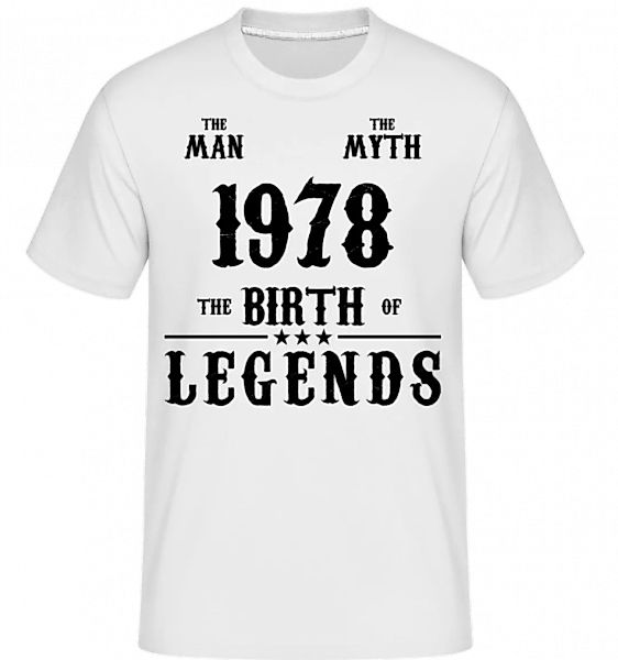 The Man The Myth 1978 · Shirtinator Männer T-Shirt günstig online kaufen