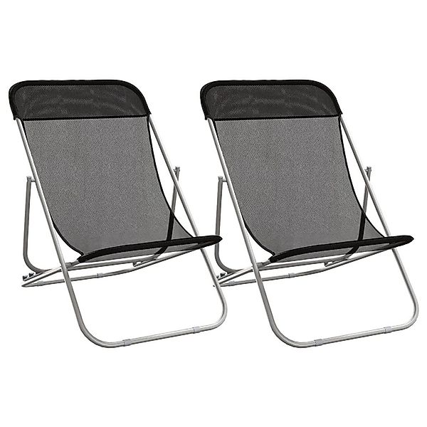 vidaXL Gartenliege Strandstühle 2 Stk. Textilene günstig online kaufen