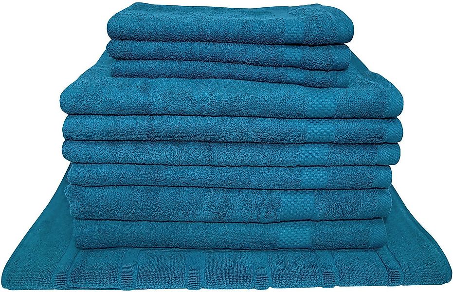 Dyckhoff Handtuch Set "Planet" Set 10 Stk. Frottier Umfangreiches Badezimme günstig online kaufen