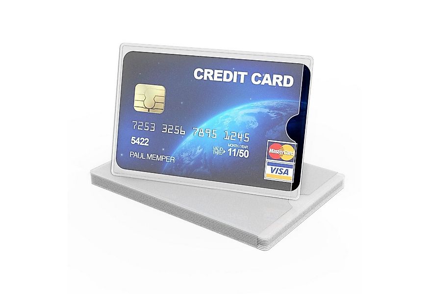 kwmobile Kartenetui 10x Kreditkarten Karten Hülle (10-tlg), 10er Set Karten günstig online kaufen