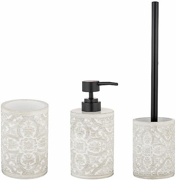 WENKO Badaccessoire-Set "Ortezzano" bestehend aus Seifenspender, WC-Garnitu günstig online kaufen