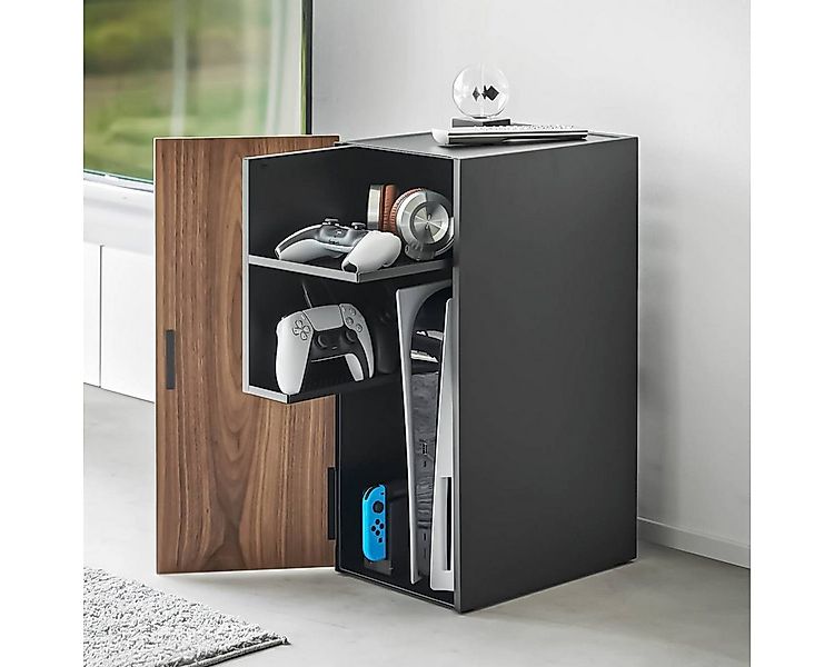 Yamazaki Beistellschrank "Tower" Schrank für Spielekonsole 24x60x36cm zur O günstig online kaufen