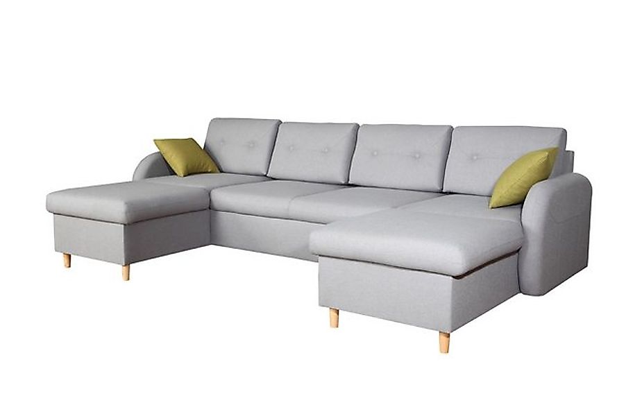 Xlmoebel Ecksofa Wohnlandschaft mit Ecksofa aus Stoff in U-Form mit Schlaff günstig online kaufen