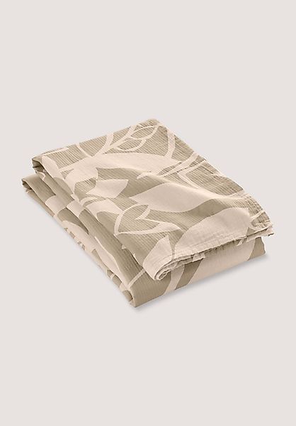 hessnatur Musselin Tagesdecke GRIT aus Baumwolle - grün - Größe 180x230 cm günstig online kaufen