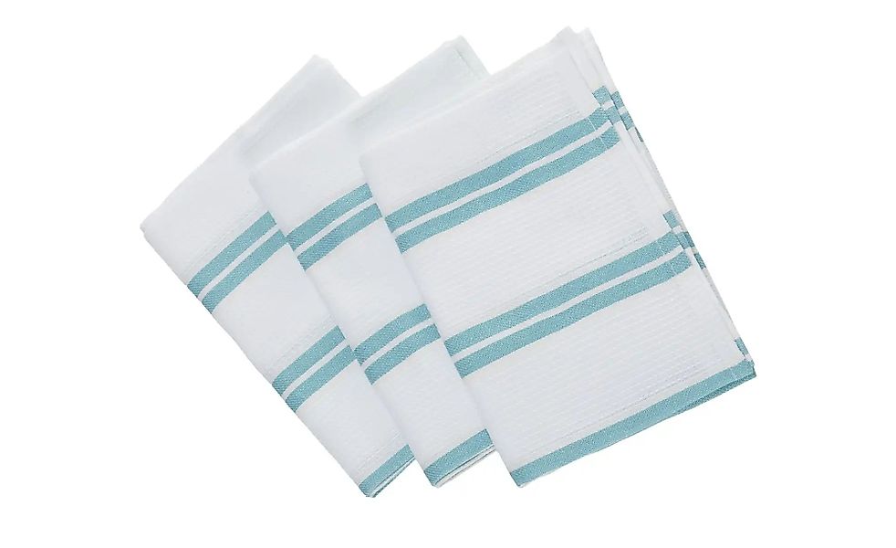 for friends Geschirrtuch-Set  Geschirr Pique ¦ türkis/petrol ¦ 100% Baumwol günstig online kaufen