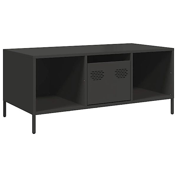 vidaXL Couchtisch Schwarz 101,5x50x43,5 cm Kaltgewalzter Stahl 851274 günstig online kaufen