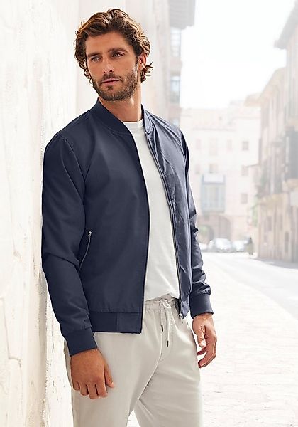 John Devin Bomberjacke / Blouson mit Rippkragen, Pilotenjacke / Übergangsja günstig online kaufen