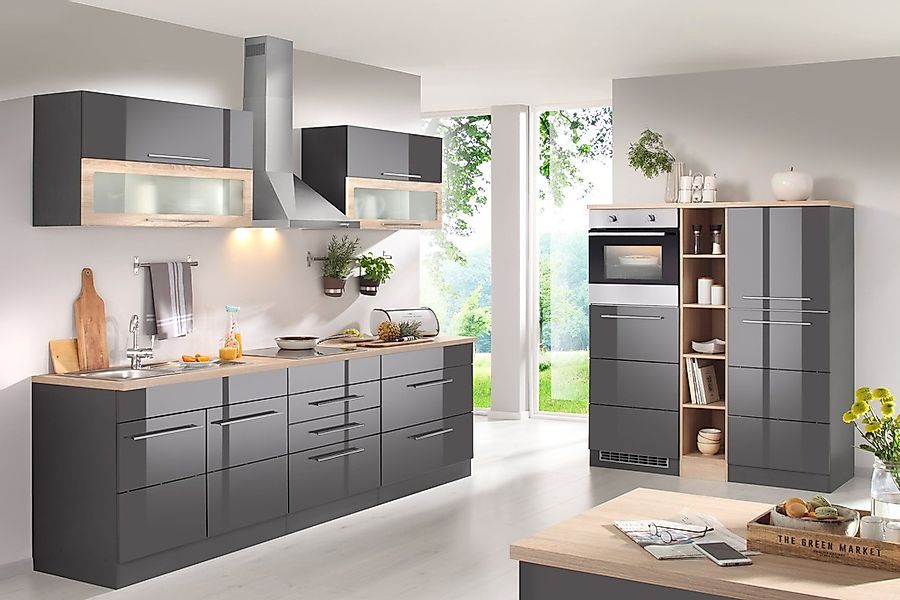 KOCHSTATION Küchenzeile »KS-Wien« Breite 430 cm, wahlweise mit E-Geräten un günstig online kaufen