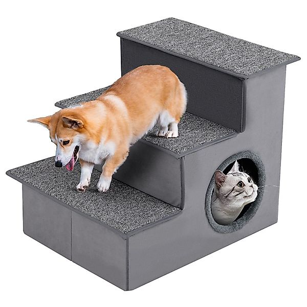 COSTWAY Haustiertreppe, 3 Stufen Hundetreppe mit günstig online kaufen