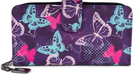 styleBREAKER Geldbörse Geldbörse mit Schmetterling Muster günstig online kaufen