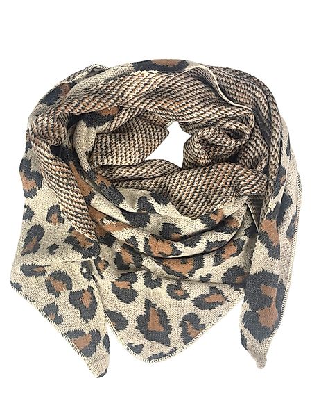 Taschen4life XXL-Schal Dreiecksschal SW175 Leopard & günstig online kaufen