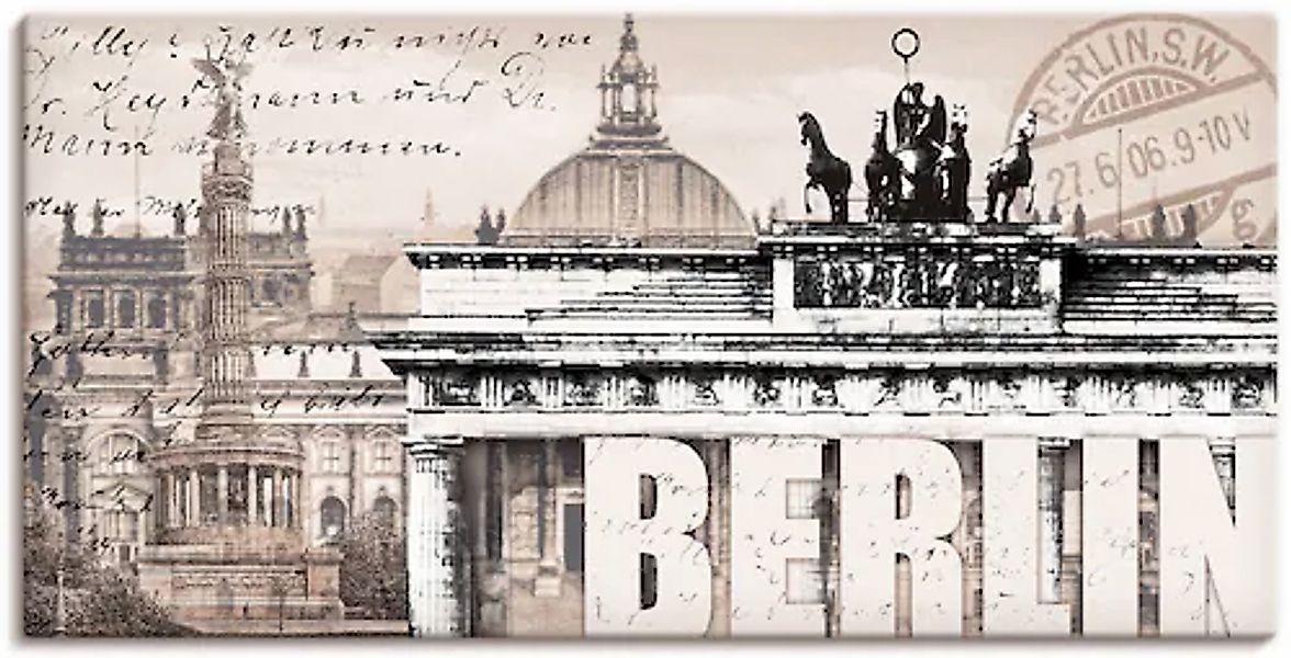 Artland Leinwandbild »Berlin II« Deutschland 1 Stk. tlg. auf Holzrahmen ges günstig online kaufen