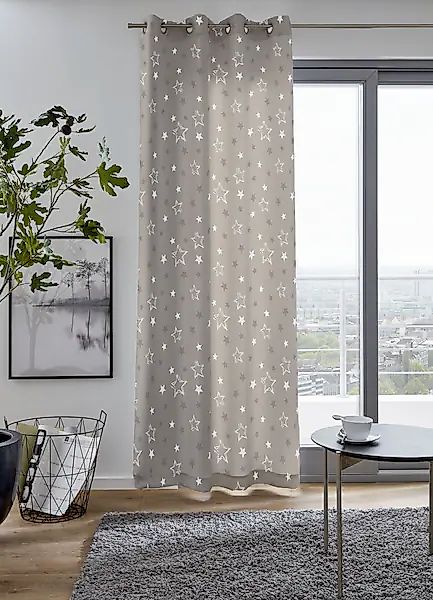 my home Vorhang »STARRY«, (1 St.), bedruckt, blickdicht, verschiedene Größe günstig online kaufen