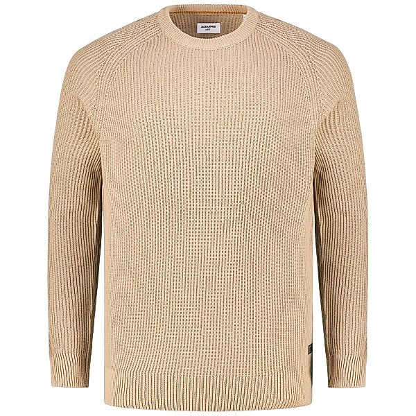 Jack&Jones Pullover mit Struktur Farbe beige Größe: 3XL günstig online kaufen