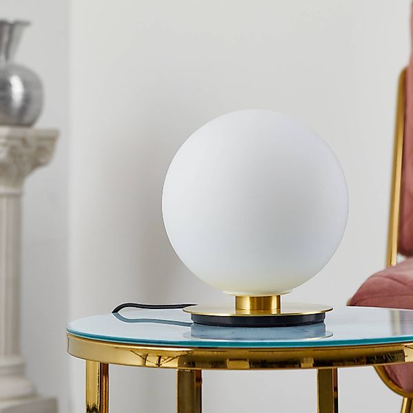 Audo TR Bulb LED-Tischleuchte, 22 cm, Messing/opal matt günstig online kaufen