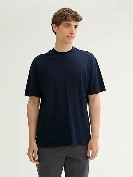 TOM TAILOR Denim T-Shirt Relaxed T-Shirt mit Struktur günstig online kaufen