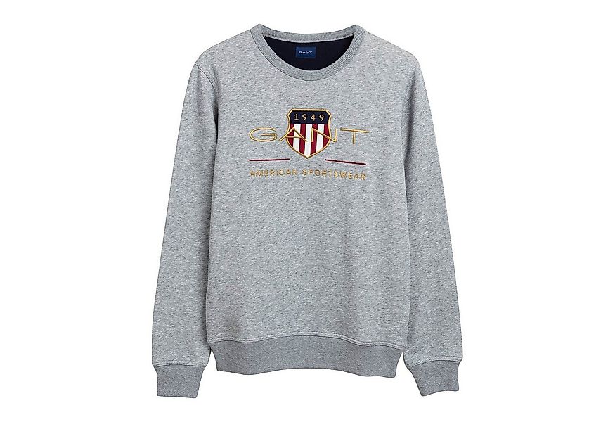 Gant Sweatshirt Herren Sweatshirt Baumwolle Archive Shield C-Neck günstig online kaufen