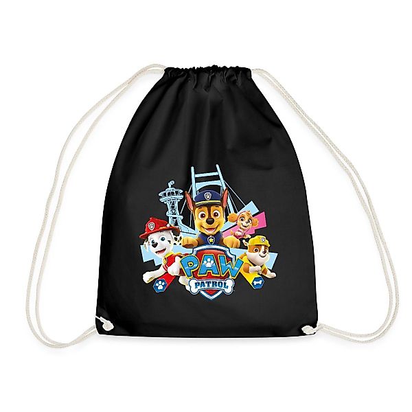 Spreadshirt Turnbeutel Paw Patrol Logo Turnbeutel günstig online kaufen