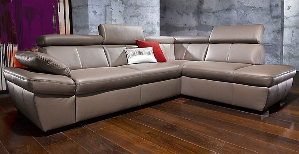 exxpo - sofa fashion Ecksofa »Salerno, Funktionssofa, hoher Sitzkomfort, Br günstig online kaufen