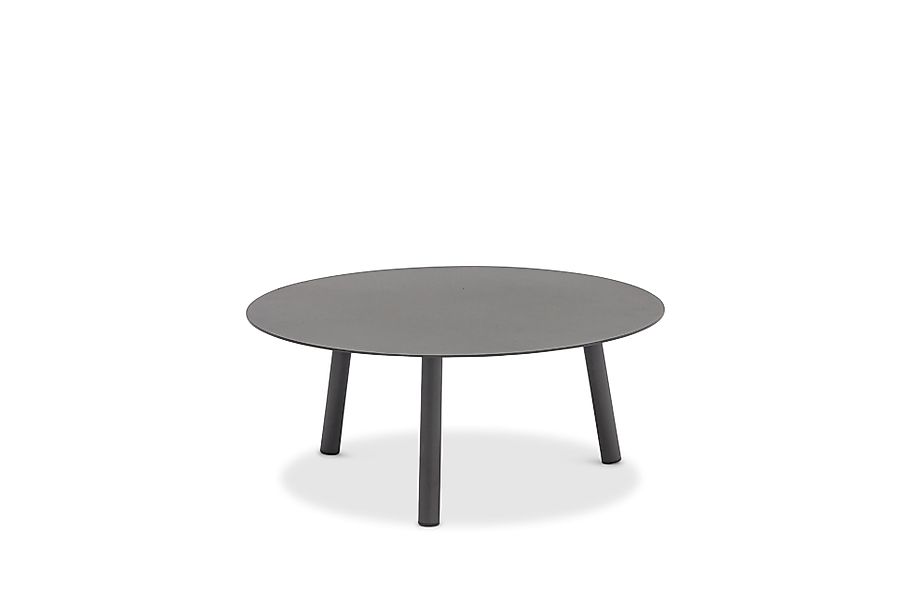 Harbour niedriger Bestelltisch Outdoor Kohle, H 34 cm, Ø 80 cm günstig online kaufen