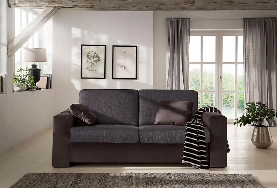 Home affaire Schlafsofa "Roma Matratzenhöhe 14 cm", Dauerschlaffunktion, mi günstig online kaufen