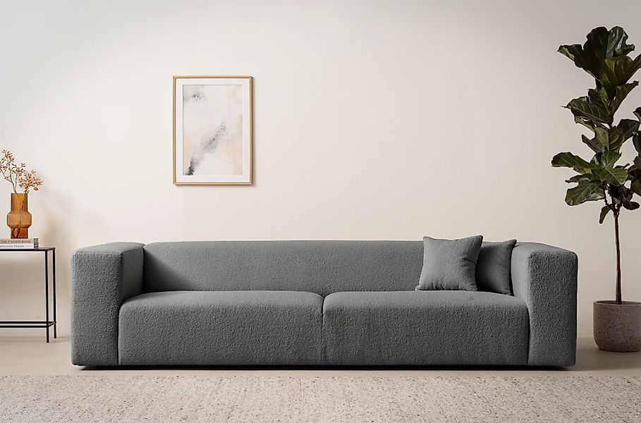 andas 3-Sitzer "BAKELS, Couch in Cord oder Boucle-Stoff, Sofa im modernen D günstig online kaufen
